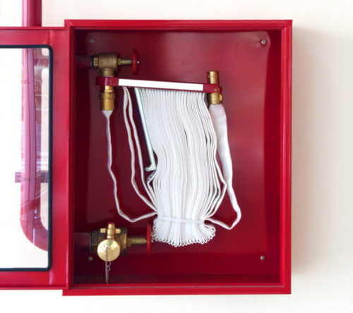 Fire hose cabinet